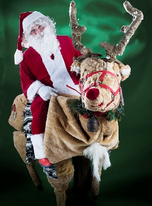 Santa Claus & Rudolf the red nose reindeer